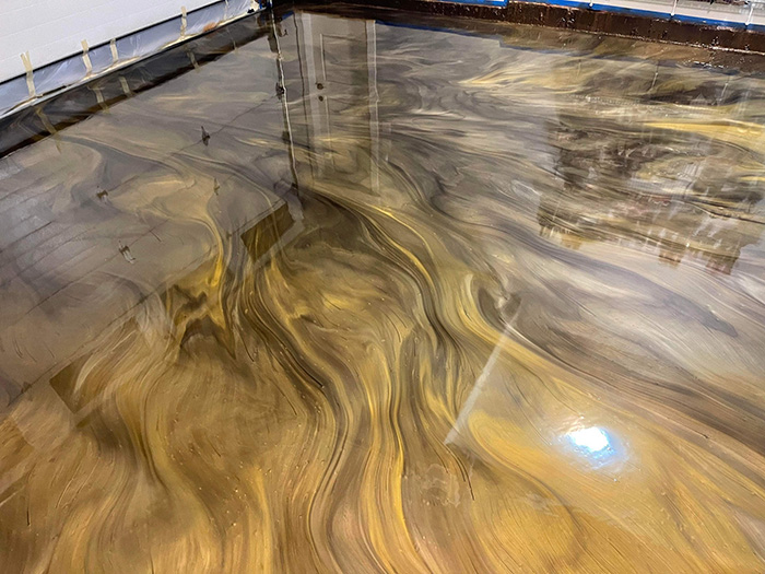 gold office floor coating